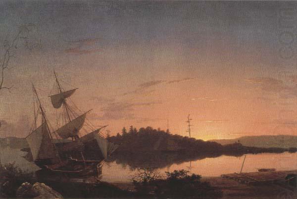 Frederic E.Church Twilight on the Kennebec china oil painting image